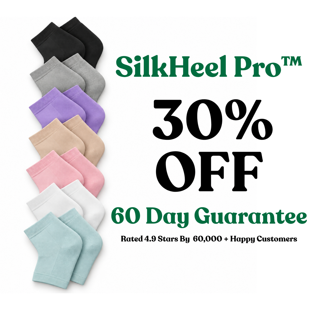 SilkHeel Pro™ Moisturizing Heel Socks