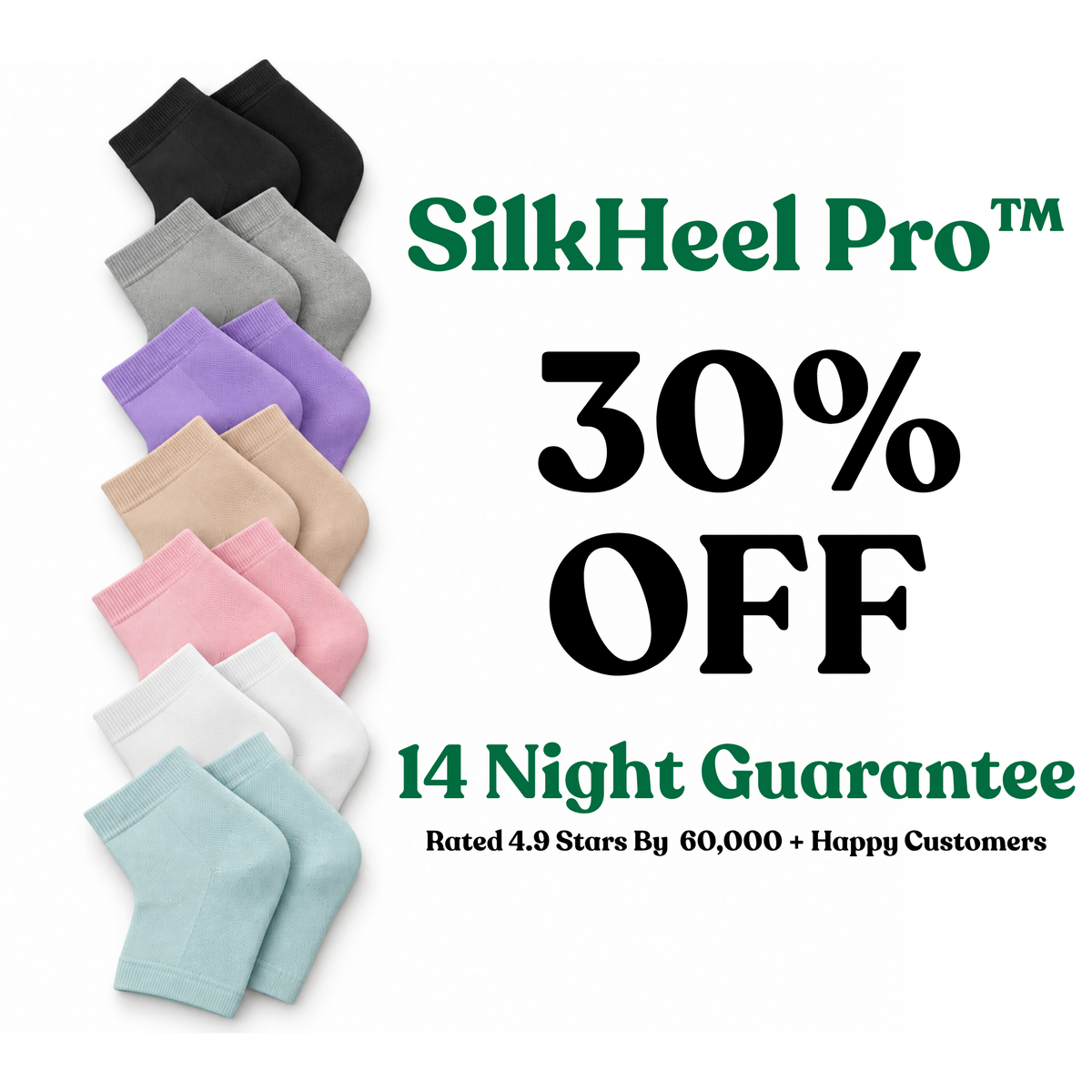 SilkHeel Pro™ Moisturizing Heel Socks