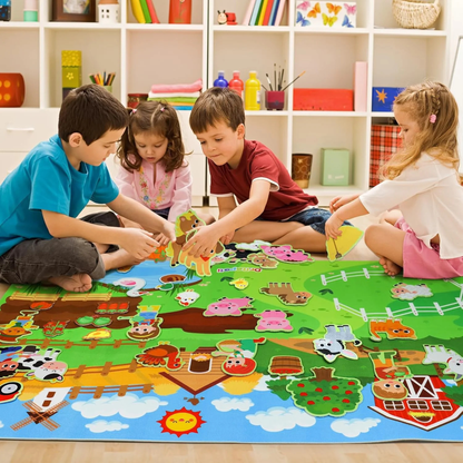 Zynor™ Montessori Felt Farm Play Board