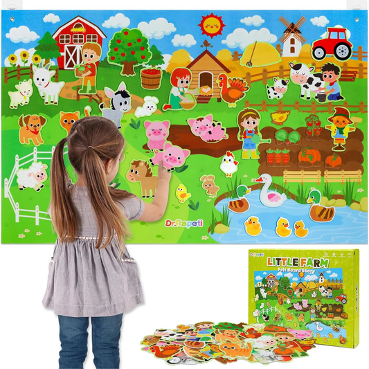Zynor™ Montessori Felt Farm Play Board